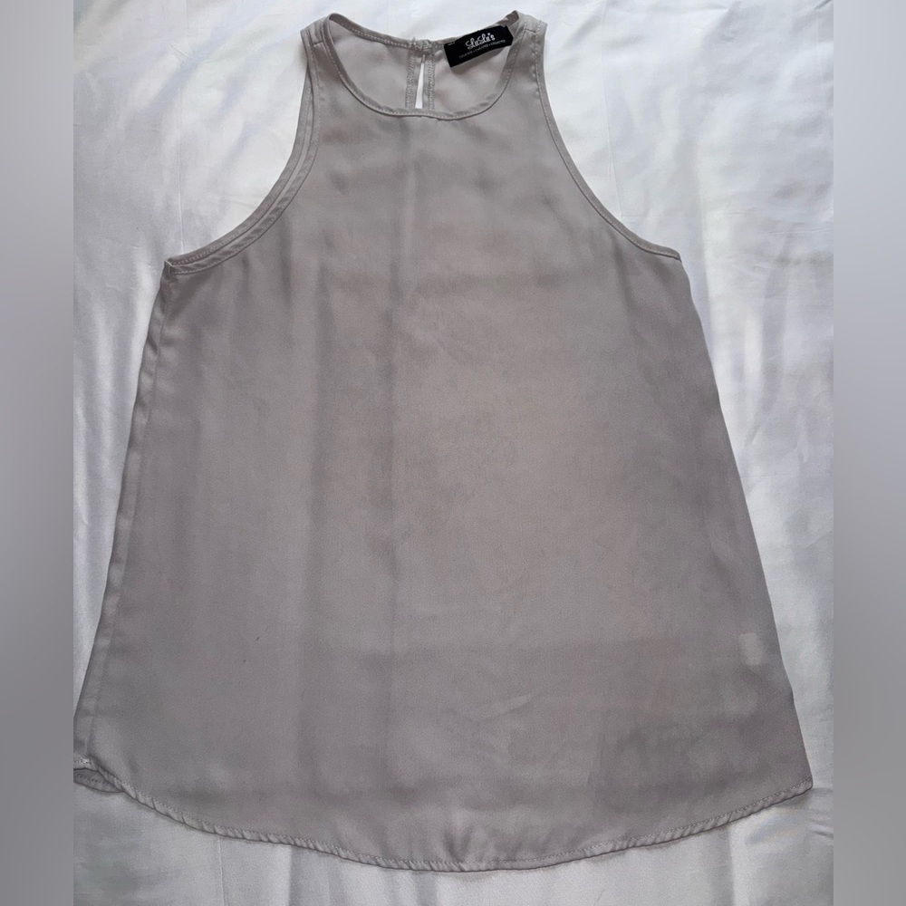Lulu's Chic Gray Tank Top Size Small